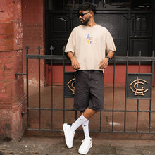 Load image into Gallery viewer, Love Cream Boxy Oversized T-shirt
