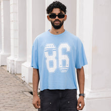 Load image into Gallery viewer, Light Blue Boxy Oversized T-shirt
