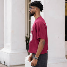 Load image into Gallery viewer, Maroon Boxy Oversized T-shirt
