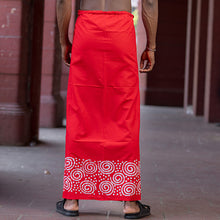 Load image into Gallery viewer, Dangara Red &amp; White Batik Sarong
