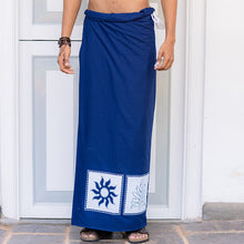 Load image into Gallery viewer, Soorya Path Blue Sarong
