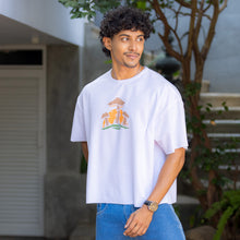 Load image into Gallery viewer, White Boxy Oversized T-shirt
