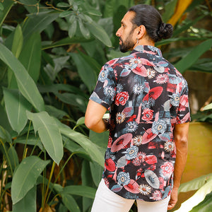 Tropical Printed Short Sleeve Shirt