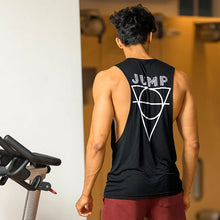 Load image into Gallery viewer, &#39;JUMP&#39; Drop Armhole Black Tank Top - Jump Clothing - Sri Lanka
