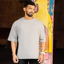 Load image into Gallery viewer, Light Gray Oversized T-shirt
