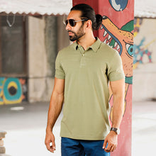 Load image into Gallery viewer, Olive Green Polo shirt
