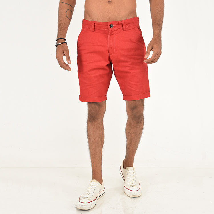 Red Chino Shorts