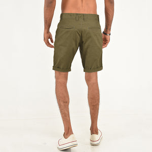 Army Green Chino Shorts
