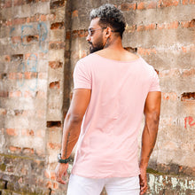 Load image into Gallery viewer, Pink Scoop Neck T-shirt
