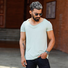 Load image into Gallery viewer, Mint Green Scoop Neck T-shirt
