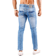 Load image into Gallery viewer, Washed Blue Denim Jeans
